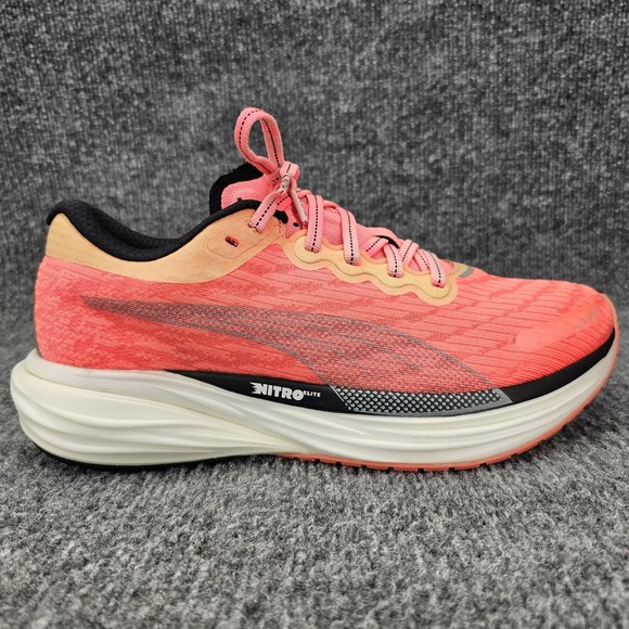 Puma Deviate Nitro 2 Women's Size 10 Sunset Glow Pink Trainer Running Shoes - Picture 1 of 13